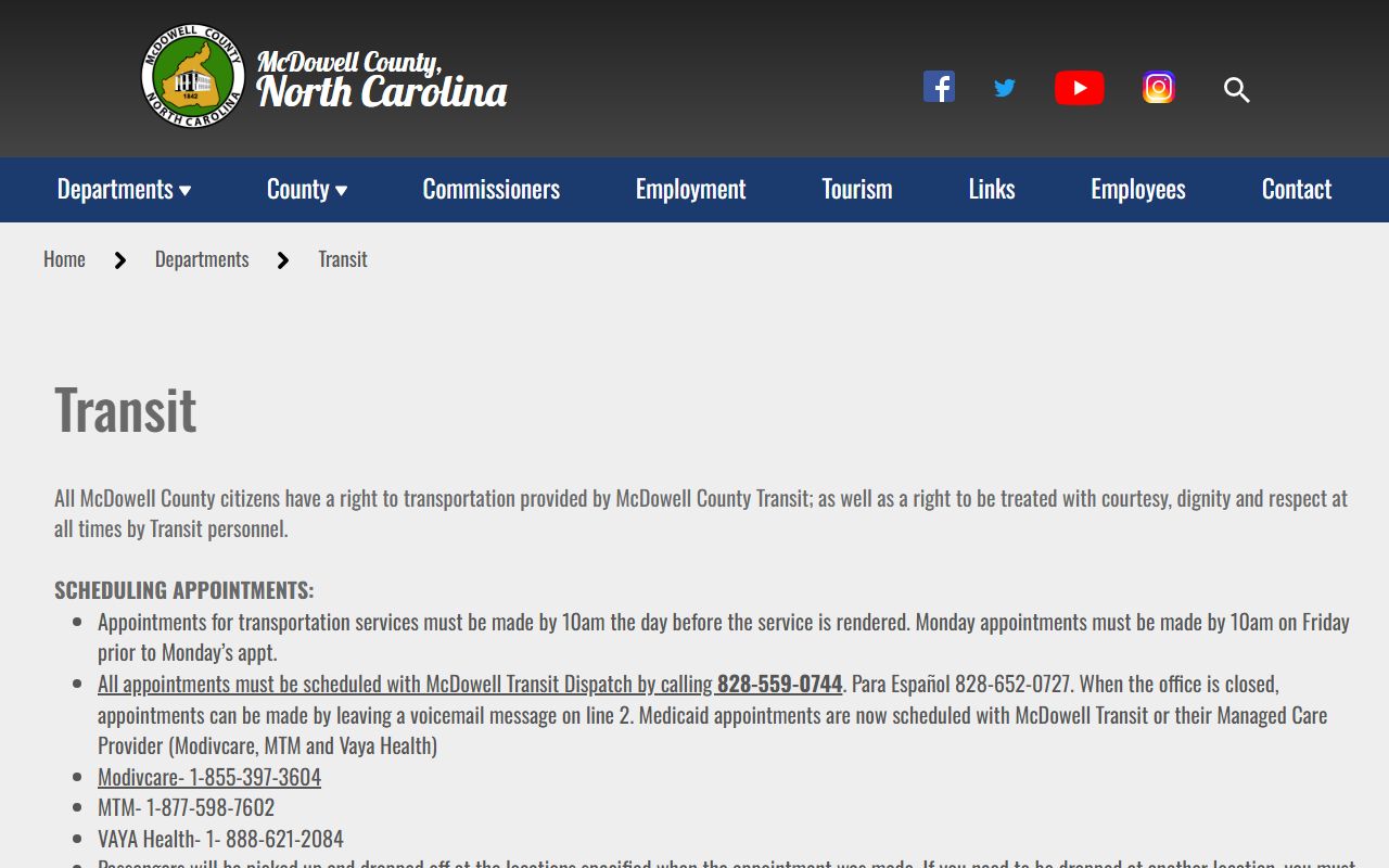 McDowell County court dockets McDowell County Transit