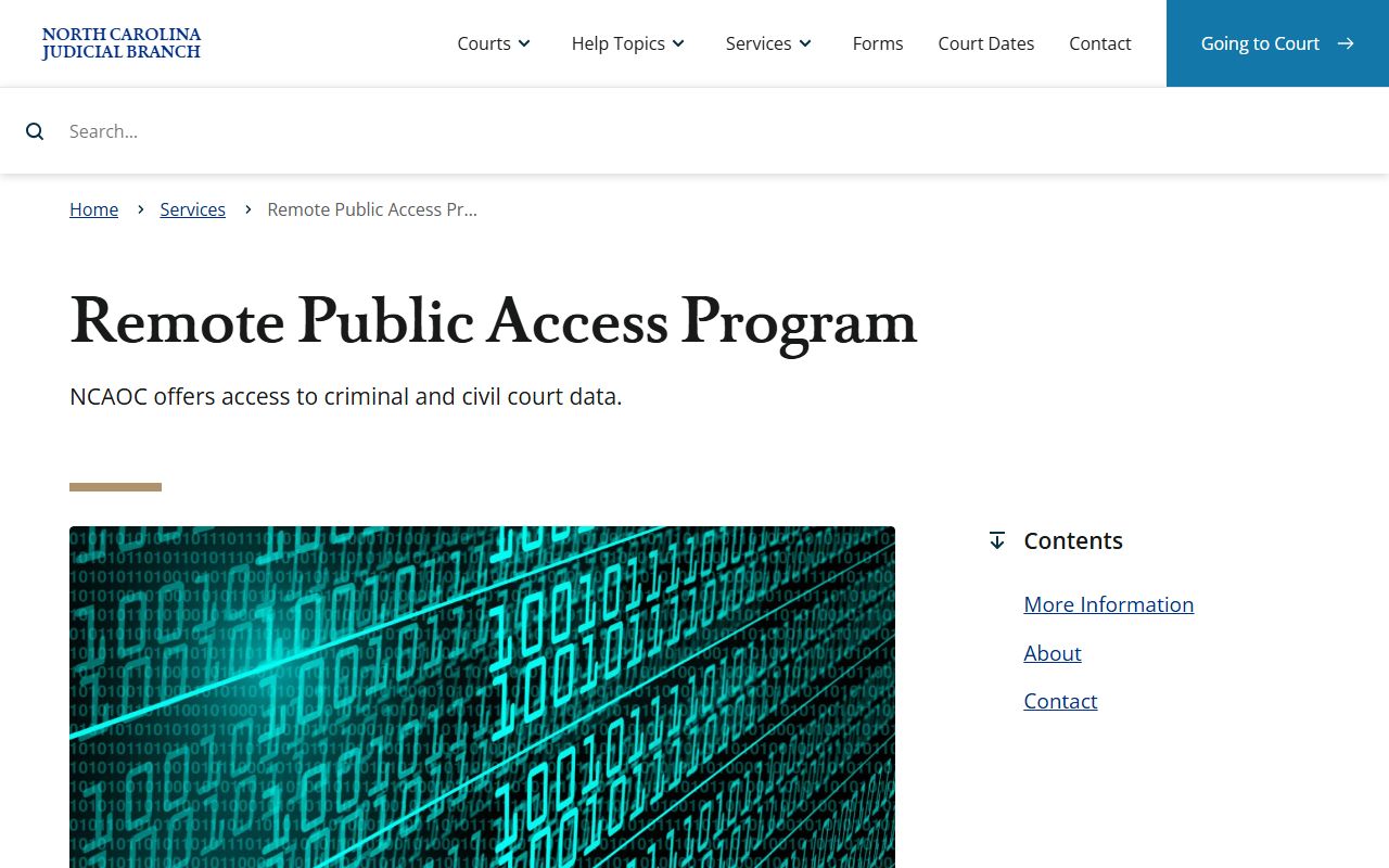 McDowell County court records Remote Public Access program