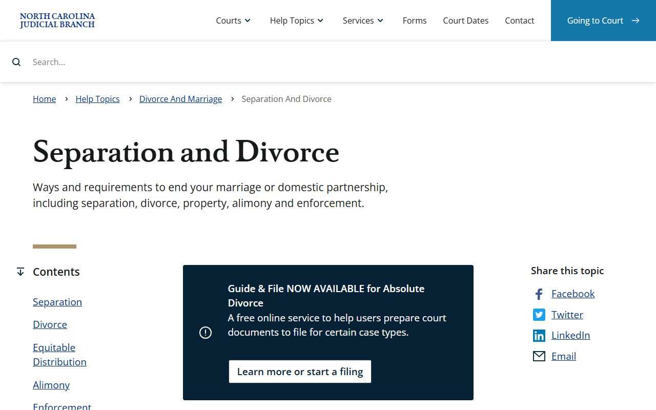 McDowell County divorce records separation and divorce court help