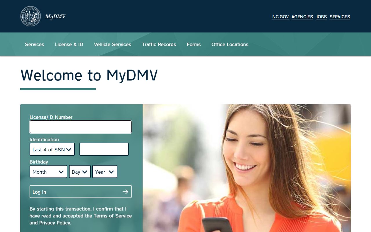McDowell County traffic court records NCDMV MyDMV login