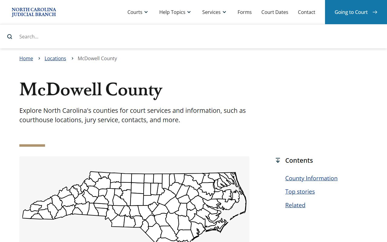 McDowell County court records Judicial Branch county page